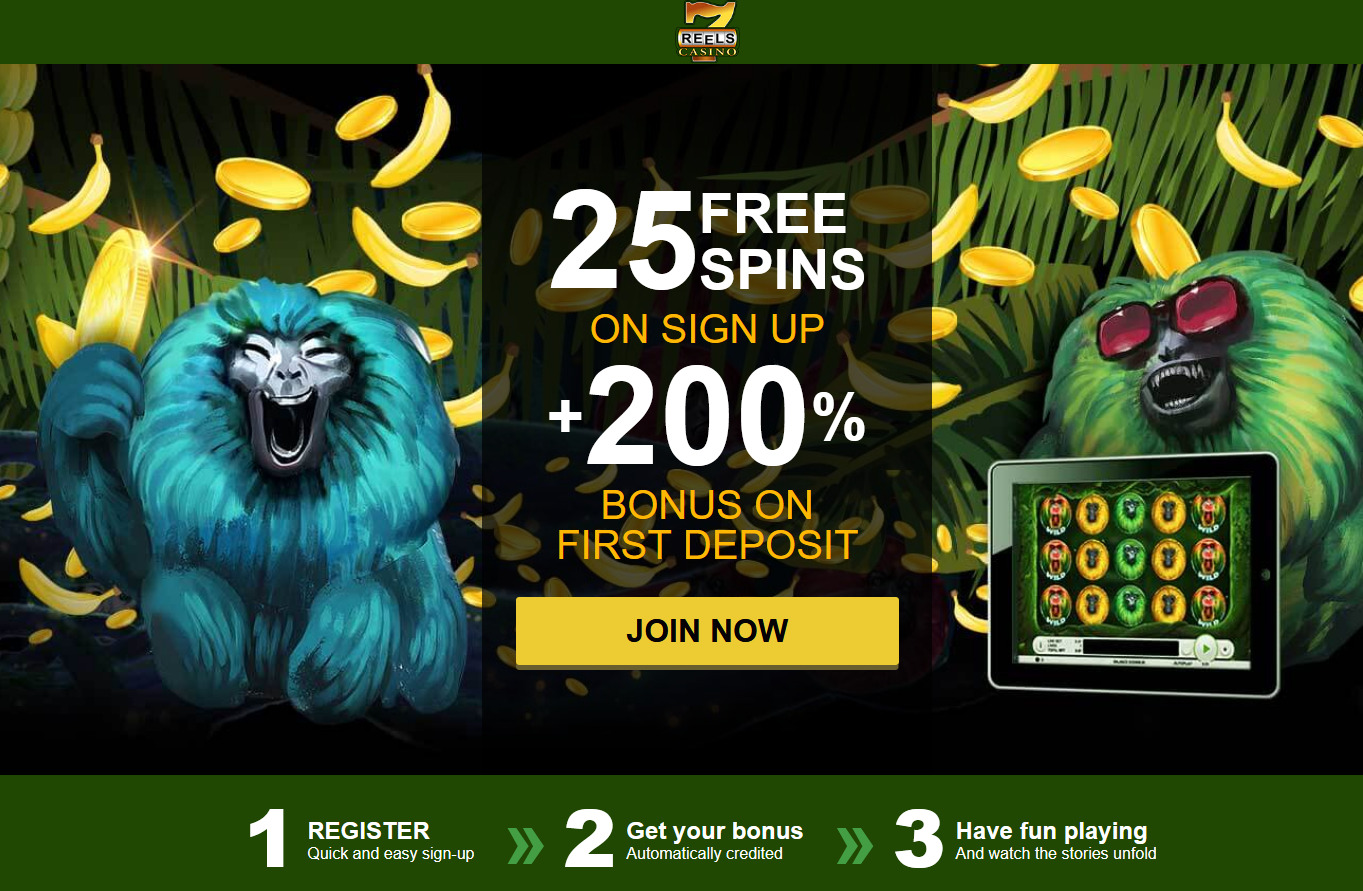 7Reels Casino - 200% + 25FS - Monkey 7Reels Casino - 200% + 25FS - Monkey