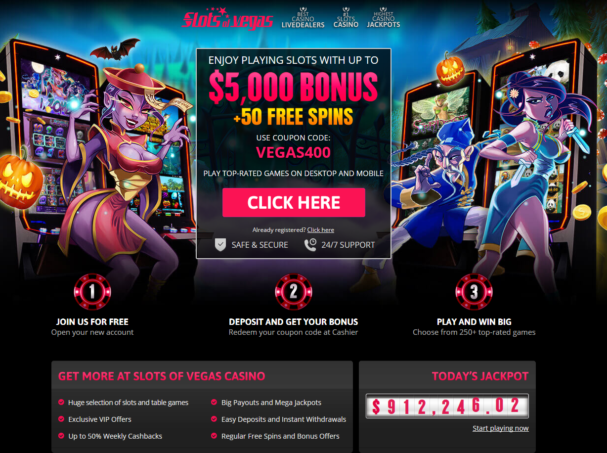 Slots of Vegas | 400% Welcome + 55 Free Spins on I, Zombies Slots of Vegas | 400% Welcome + 55 Free Spins on I, Zombies