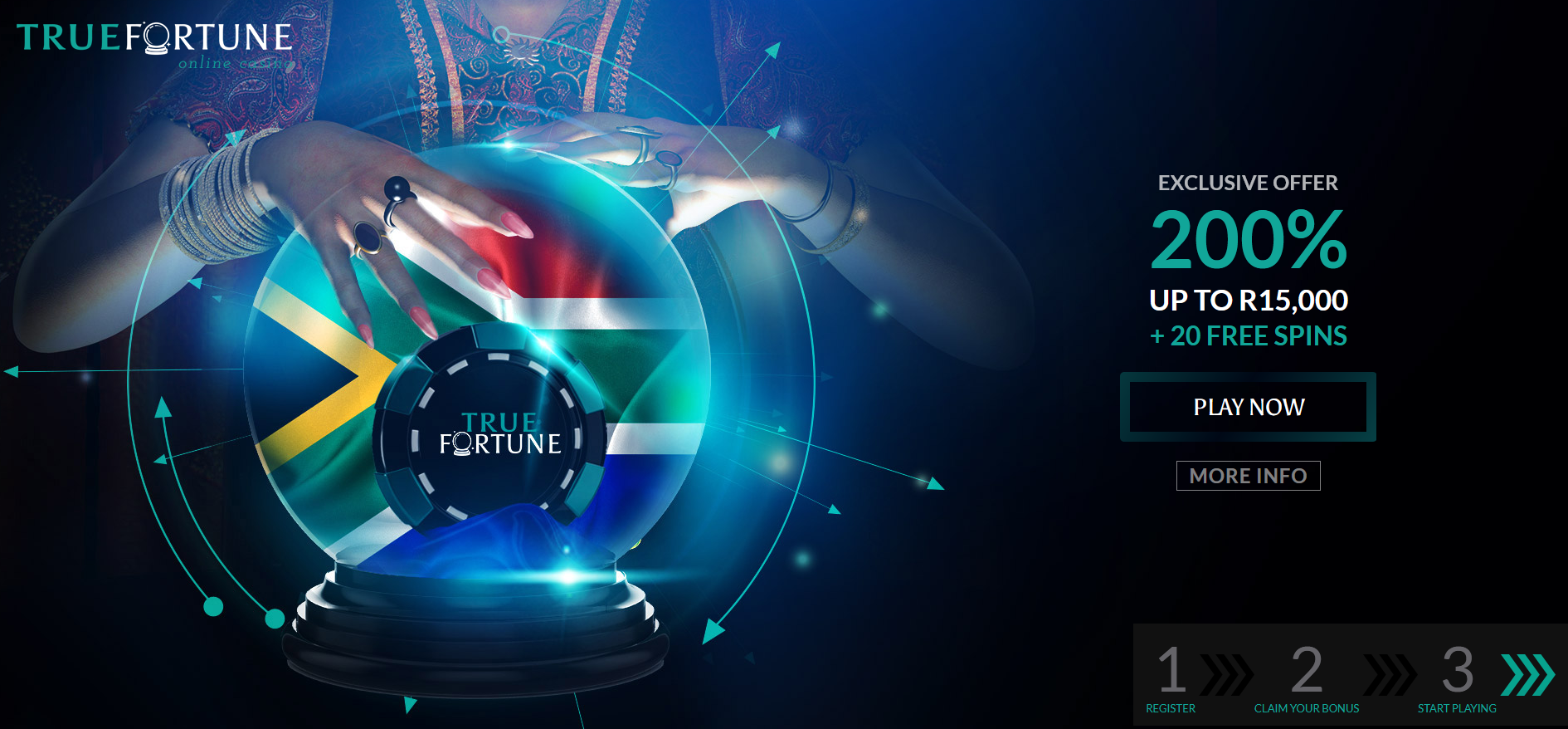 200% UP TO R15,000 + 20 FREE SPINS 200% UP TO R15,000 + 20 FREE SPINS